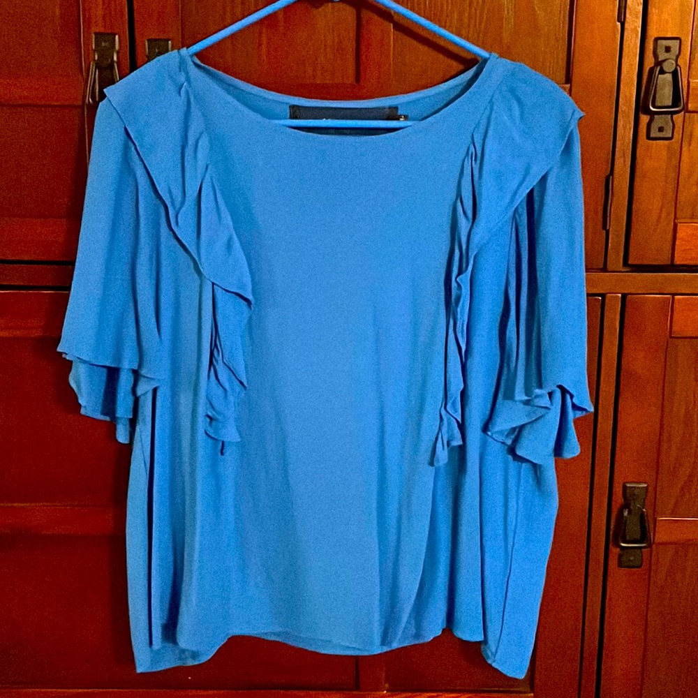 🦋Code Mode Nordstrom Flutter Sleeve Ruffle Blouse